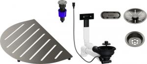 BLANCO 527997 Příslušenství dřezu Oovalon Components - Satin Platinum