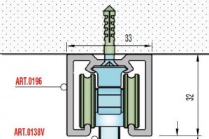 SISCO 0196 AF Profil górny alu 6m