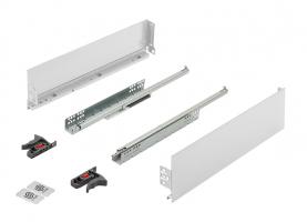 K-StrongMini szuflada 121/550mm, tłumiony pełny wysuw 30kg, biała