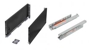 K-StrongMax 18 szuflada H185/450mm push, czarna