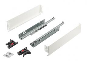 K-StrongMini szuflada 89/270mm, tłumiony częściowy wysuw 25kg, biała