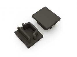 StrongLumio końcówki do profilu Maglyte-10 czarne (para)