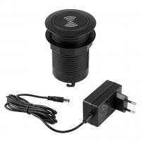 StrongPower PowerUp ładowarka USB A+C + ładowarka bezprzewodowa, czarna