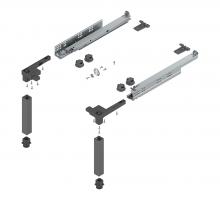 BLUM Z95.4100 Space Step, zestaw 410mm, ciemno szary OG