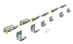HETTICH 9275782 TopLine XL zest elem prowadząc do 3 skrzydeł,17mm,40-50mm/100kg