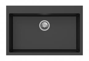StrongSinks S3 Zlewozmywak granitowyIpel 780x510mm bez ociekacza czarny