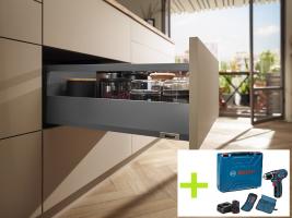 K-BLUM zestaw Merivobox 500mm/40kg Orion szary OG-M Inserta + BOSCH GSR 12V-15