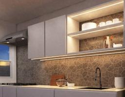 K-StrongLumio LED COB 24V 12W/m ciepła II, srebrny, osłona półprzezroczysta, 2m