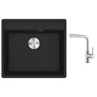 FRANKE Zestaw G298MČ MRG 610-52 RTL czarny mat + FC 6986