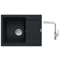 FRANKE Zestaw G299MČ MRG 611-62 czarny mat + FC 6985