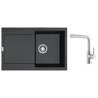 FRANKE Zestaw G300O MRG 611 onyx + FC 6985
