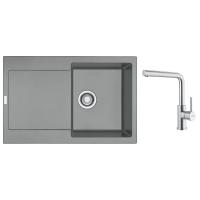 FRANKE Zestaw G300ŠK MRG 611 szary kamień + FC 6985