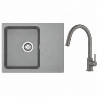 FRANKE Zestaw T127Š OID 611-78 szary + FC 6051 szary kamień