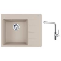 FRANKE Zestaw G282SA CNG 611-62 TL/2 sahara + FC 6985