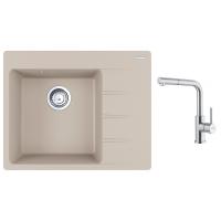 FRANKE Zestaw G284SA CNG 611-62 TL/2 sahara + FC 6986