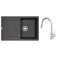 FRANKE Set G258ŠB MRG 611 šedá břidlice + FS 3229.031 chrom