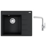 FRANKE Zestaw G282O CNG 611-62 TL/2 onyks + FC 6985