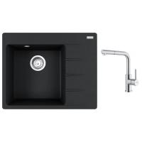 FRANKE Zestaw G284O CNG 611-62 TL/2 onyks + FC 6986