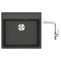 FRANKE Zestaw G297ŠB MRG 610-52 RTL szary łupek + FC 6985
