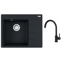 FRANKE Zestaw G270MČ CNG 611-62 TL/2 czarny matowy + FC 6018.901