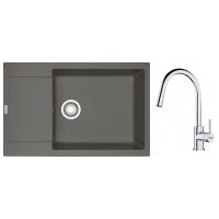 FRANKE Zestaw G260ŠK MRG 611-78 BB szary kamienny + FS 3229.031