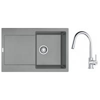 FRANKE Zestaw G258ŠK MRG 611 szary kamienny + FS 3229.031