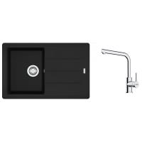 FRANKE Zestaw G263MČ BFG 611-78 czarny matowy + FS 3230.031