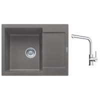 FRANKE Zestaw G257ŠK MRG 611-62 szary kamienny + FS 3230.031