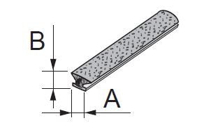 SEVROLL 20224-SV szczotka odbojowa bez kleju 14,5x4 mm, 50 m