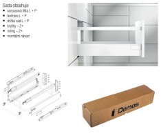 BLUM sada Antaro D 500 mm/65 kg, Blumotion/TOB, szary R9006