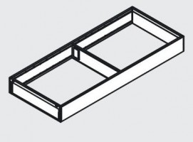 BLUM ZC7S600RS1 Ambia-line ramka do LBX/MVX, 600/100 biały SW-M