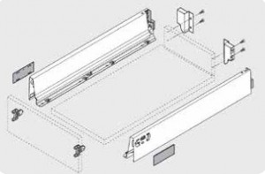 BLUM sada Antaro M 500 mm/30 kg, Blumotion/TOB, biały SW