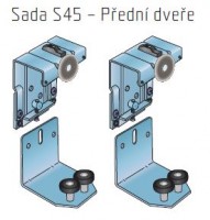 S-komplet okuć S45 przednie drzwi