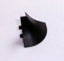 TL Slim line plus (Compact line) Narożnik zewnętrzny  90° CZARNY