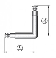 IF-Spiral lock kołek z podwójnym zakończeniem pod kątem 90 stopni 2x70mm