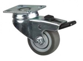 StrongCastors Kółko TPE, 50 mm, skrętne z hamulcem