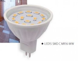 SK-światło LED15 SMD MR16-CW zimny biały