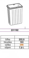 GOLLINUCCI Zapasowe kubły do Sistema 900 i Linea 580 7,5 l