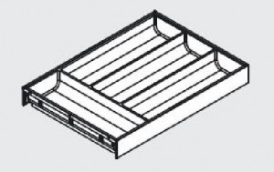 BLUM ZC7S450BS3 Ambia Line wkład na sztućce 300/450 szary