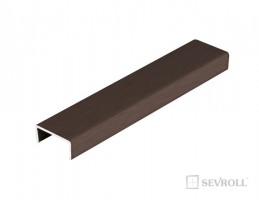 SEVROLL 03471 profil "U" 18 mm 3 m jasny brąz szczotkowana