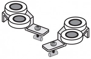 SEVROLL 10137 wózek górny Simple (10 mm Polo) symetryczny L+P