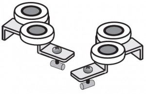 SEVROLL wózek górny Simple (10 mm Fala) asymetryczny L+P