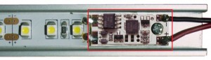 StrongLumio LED wyłącznik/ściemniacz do listwy 12/24V niebieska LED dioda