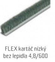 S-kartáč dorazový nízký bez lepidla 4,8x6mm šedý