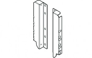 BLUM Z30D000SL mocowania ścianki tylnej D Antaro szary P+L