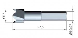 Wiertło IF 15 mm do wspornika półki Flipper