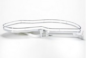 KES 235010 LeMans II kosze ARENA Classic 400mm prawy - białe dno/reling chrom