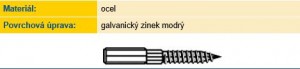 Śruba M8/8,0x60 ocynk biały