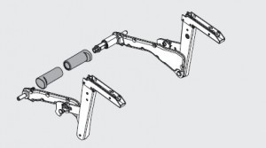 BLUM 20S3500.06 zestaw ramion HS bez Servodrive