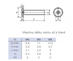 Śruba DIN 967 M6x60 niklowana